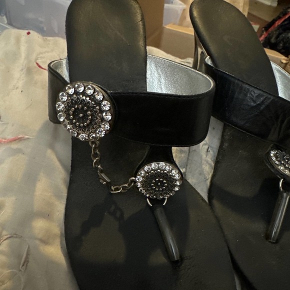 Black and silver High heels size 8 - Picture 2 of 4